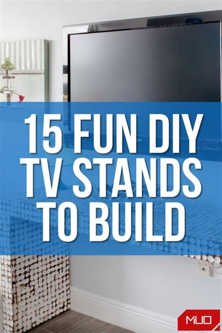 15 Fun and Easy DIY TV Stands to Build This Spring