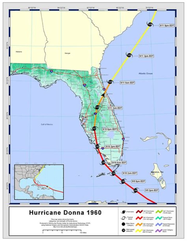 	1960 – Hurricane Donna	