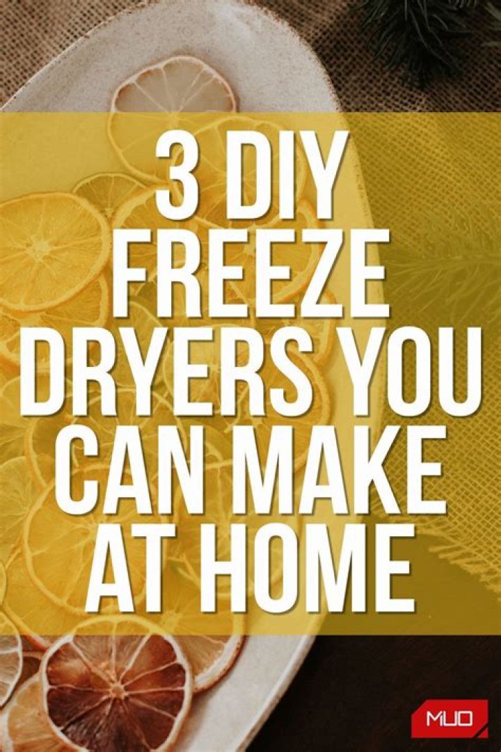 3 DIY Freeze Dryers You Can Make at Home