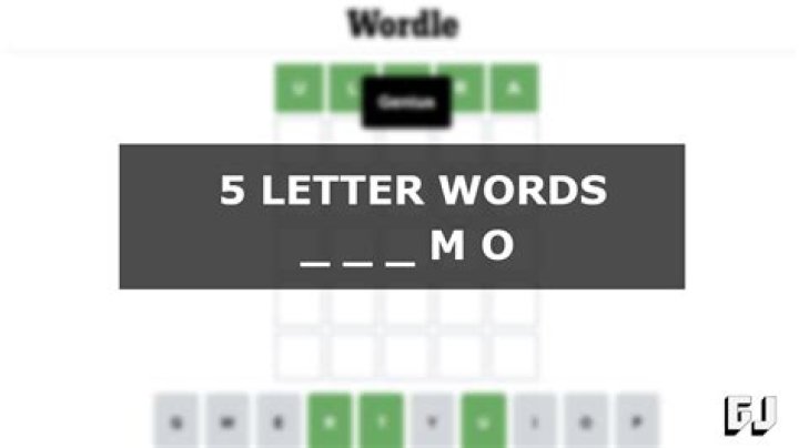 5 Letter Words Ending in MO – Wordle Game Help