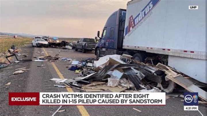 8 Killed, Several Injured In Crashes After Sandstorm Hits I-15
