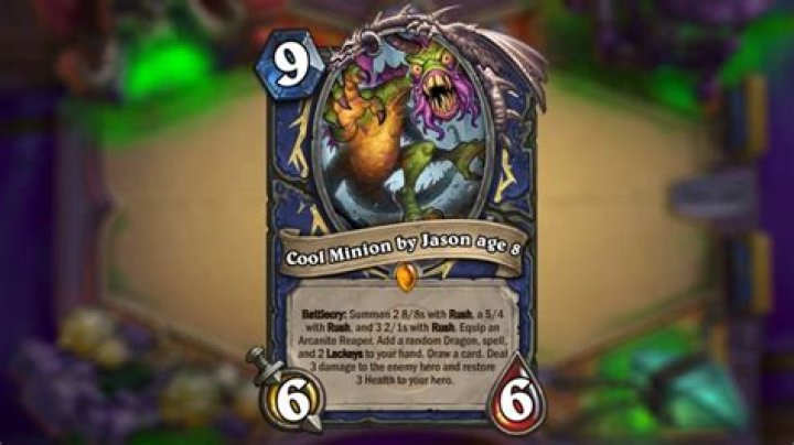 8-year-old’s custom Hearthstone card design is terrifying