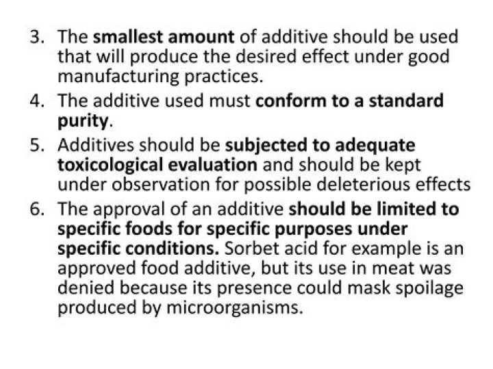 	ADDITIVES USED FOR DESIRED EFFECT	