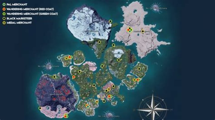 All Palworld Merchant locations & items