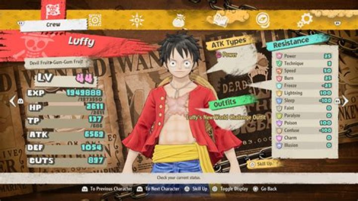 All Stats in One Piece Odyssey Explained