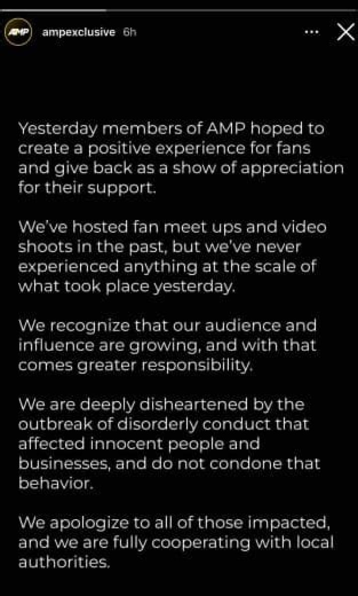AMP responds to Kai Cenat’s chaotic NYC giveaway