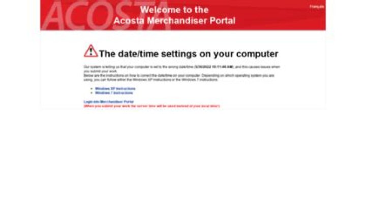 anarsportal.acosta.com login safely, analysis & comments