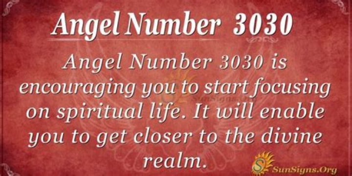Angel Number 3030 Meaning And Significance