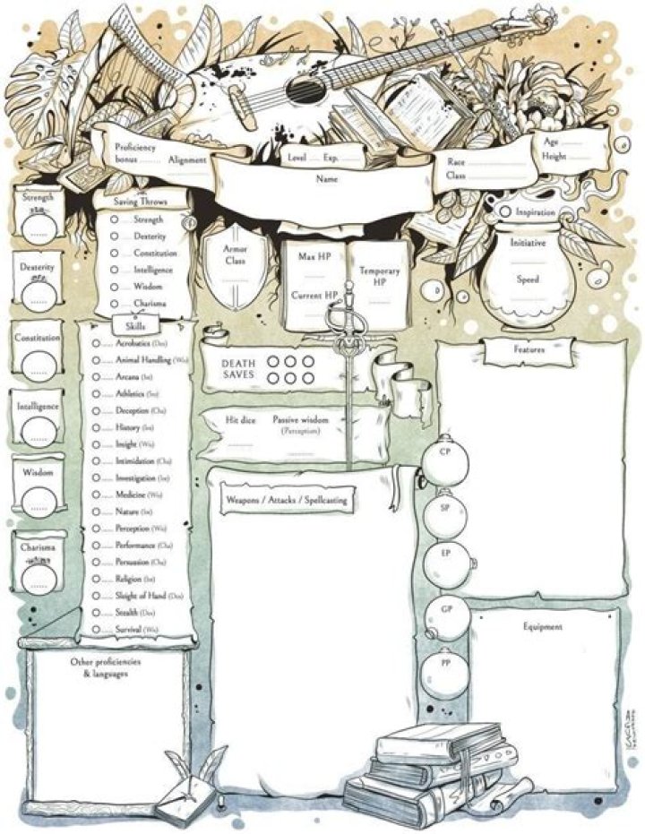 Are there any programs which let you create custom character sheets?