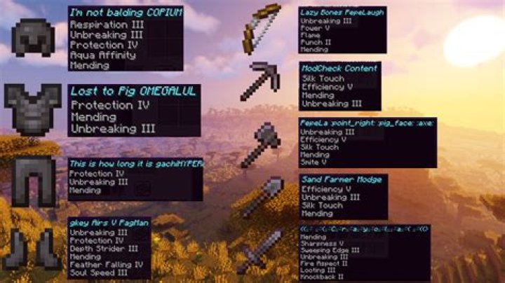 Best Minecraft Armor Enchantments