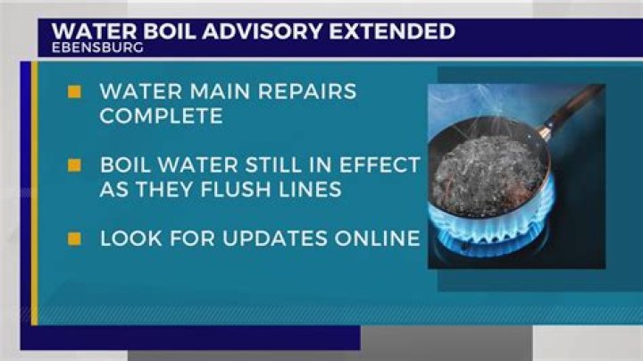 Boil-water advisory issued for Ebensburg area