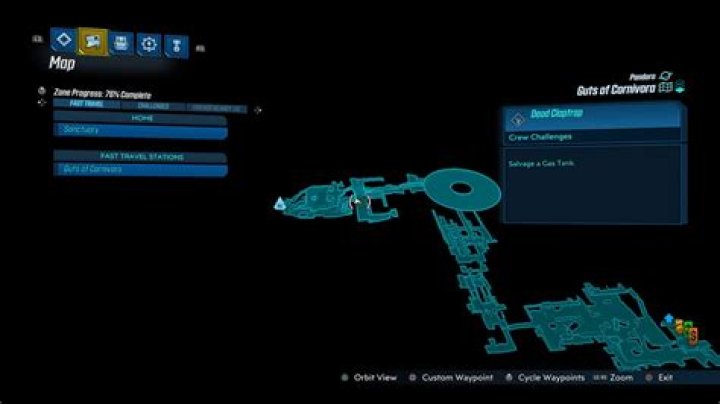 Borderlands 3 Guts of Carnivora Crew Challenge Location: Dead Claptrap