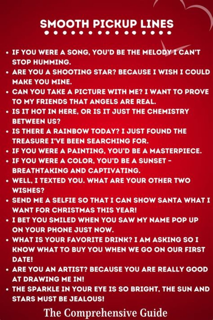 Boyfriend Smooth Pick Up Lines: The Ultimate Guide To Winning Hearts