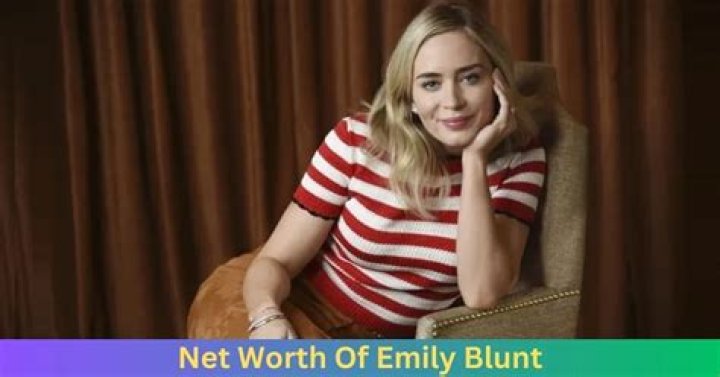 British-American Actress Emily Blunt's Net Worth and Income