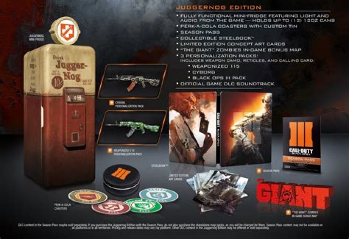 Call of Duty: Black Ops 3 “Juggernog Edition” Has Been Leaked, Includes a Mini-Fridge