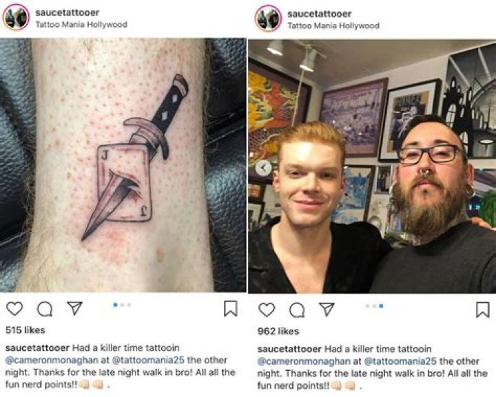 Cameron Monaghan Tattoo: Meaning Of First Ink To New Additions