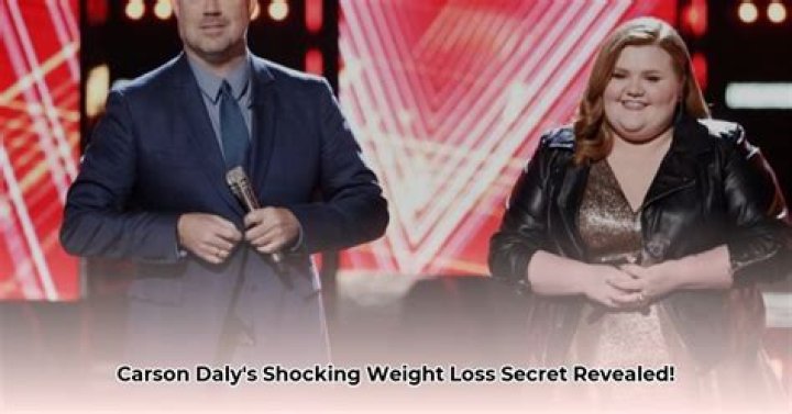 Carson Daly Weight Loss: A Journey To Health And Wellness