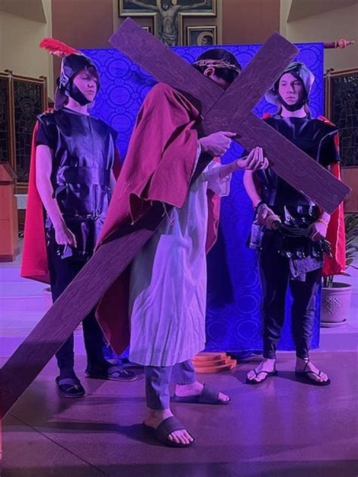 	CATHOLIC STUDENTS PERFORM ‘LIVING STATIONS OF CROSS’	