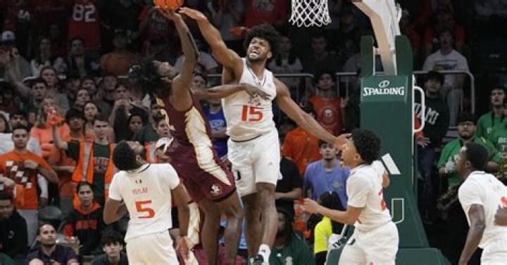 
College Sports |	Omier’s 18 points and last-second block help Miami fend off Pitt 72-68	