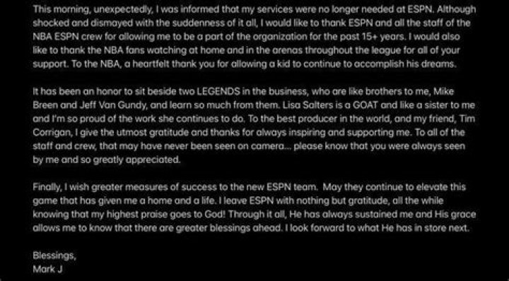 Contract details explored as ESPN fires NBA analyst 