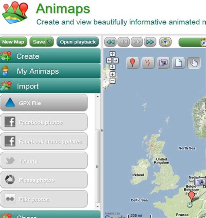 Create Animated Maps Online & Share