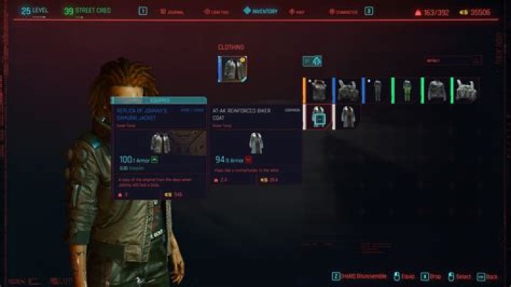Cyberpunk 2077: How to Change Clothes & Get More Outfits