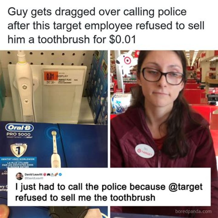 David Leavitt slammed for calling police on Target over a toothbrush