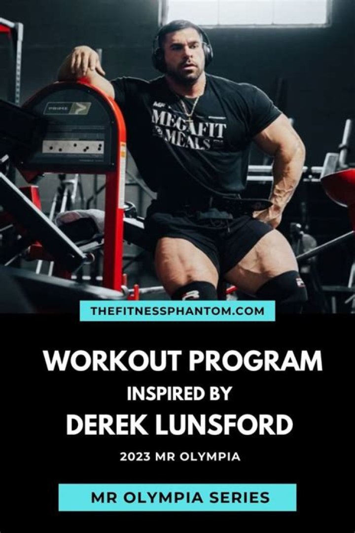 Derek Lunsford's workout routine that made him Mr Olympia 2023