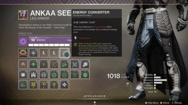Destiny 2 Energy Converter Mod Explained
