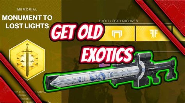 Destiny 2: How to get old Exotics from previous seasons guide