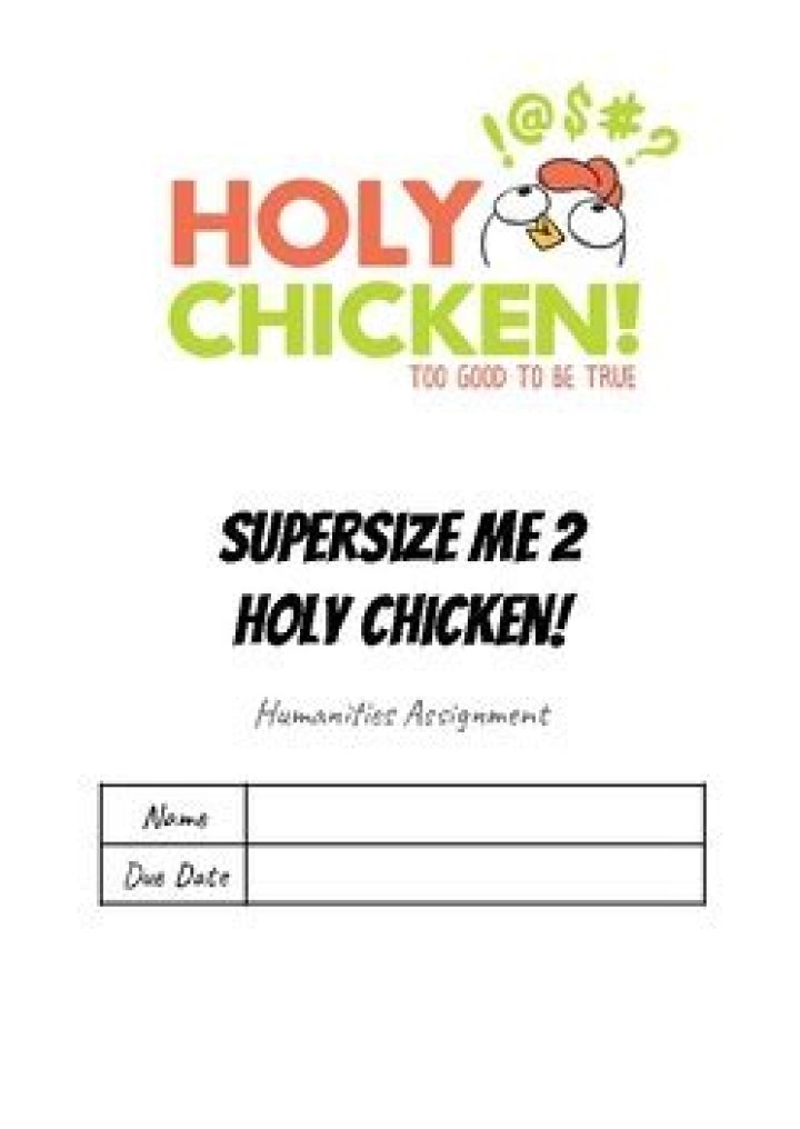 Divine Power & Righteous Might Supersize Me