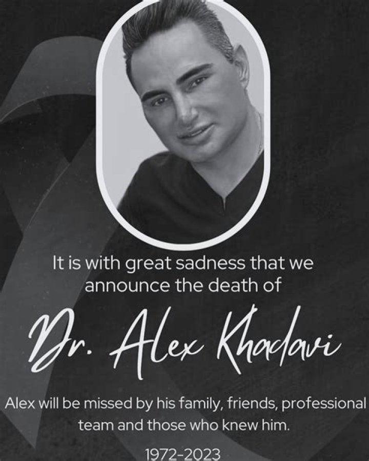 	Dr Khadavi Death: Dr. Alex Khadavi Eulogy Demise News	