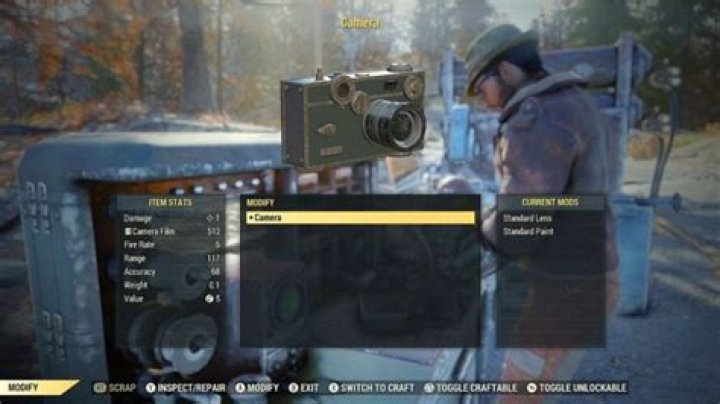 Fallout 76: How to Get the Camera (ProSnap Deluxe Camera)