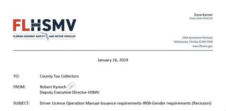 
Florida News |	Now that Florida has banned gender changes on driver’s licenses, how will it actually work?	