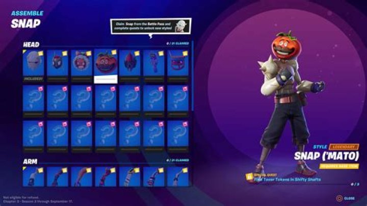 Fortnite Tover Token locations: How to get new styles for Snap skin
