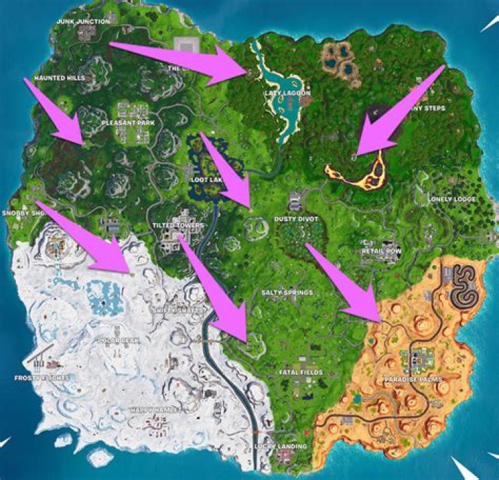 Fortnite visit pirate camps in a single match challenge map and guide