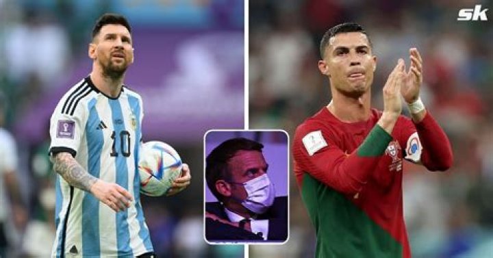 France President Emmanuel Macron chooses between Lionel Messi and Cristiano Ronaldo