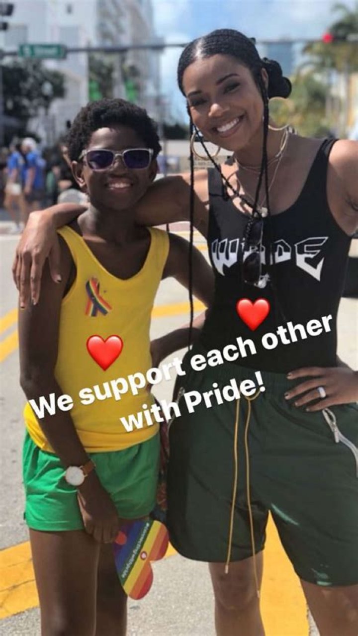 GABRIELLE UNION AND DWYANE WADE SUPPORT SON ZION WADE ‘WITH PRIDE’