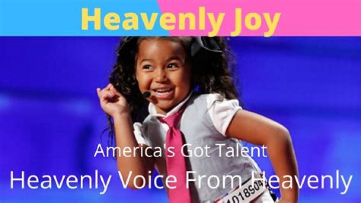 HEAVENLY JOY SINGS HER HEART OUT