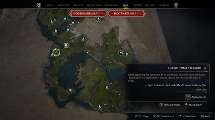 Hogwarts Legacy ‘Cursed Tomb Treasure’ quest walkthrough, map location