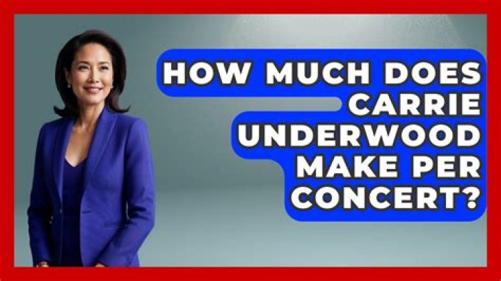 How Much Does Carrie Underwood Make Per Concert?