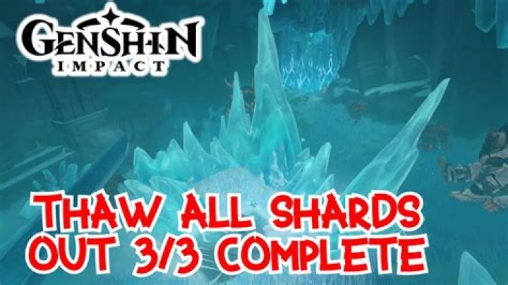 How to 'Thaw all the shards out' in Genshin Impact