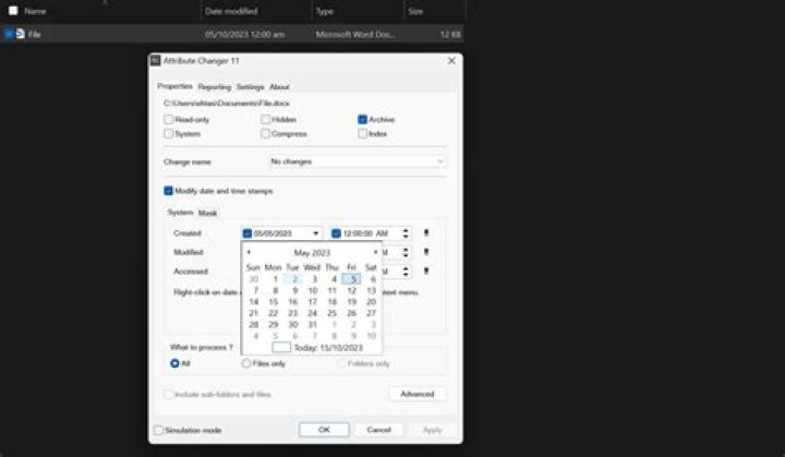 How to Change the Date Created, Date Modified, and Other File Attributes on Windows