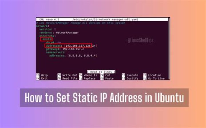 How to Configure Static IP Address on Ubuntu 22.04 LTS