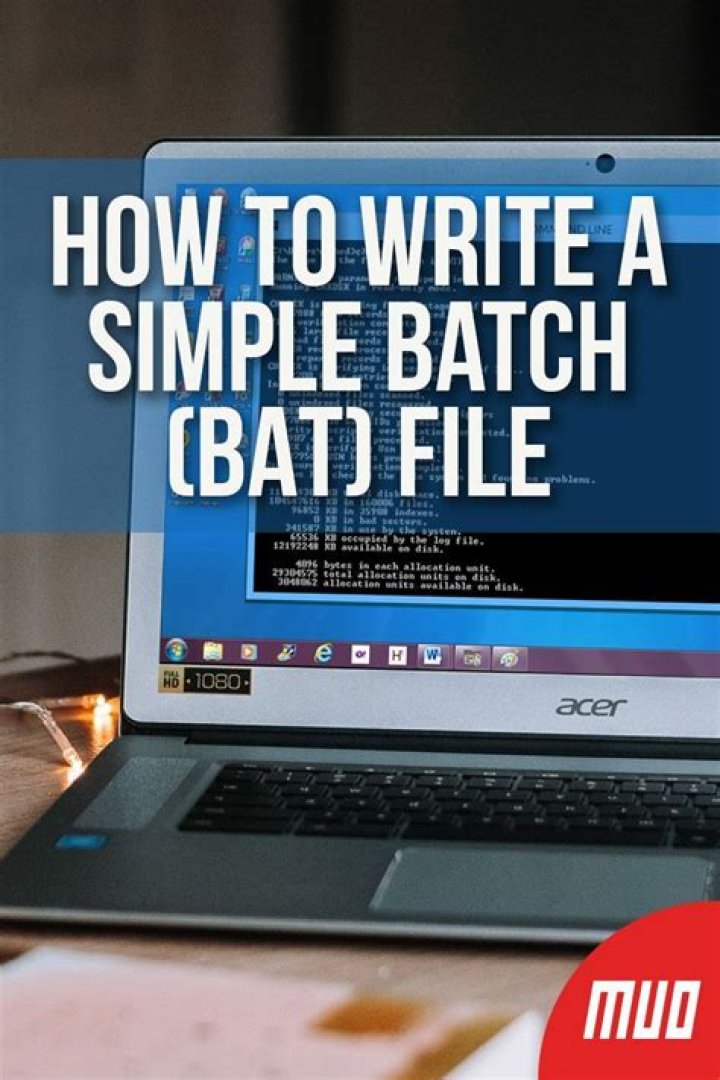 How to Create a Batch (BAT) File in Five Simple Steps