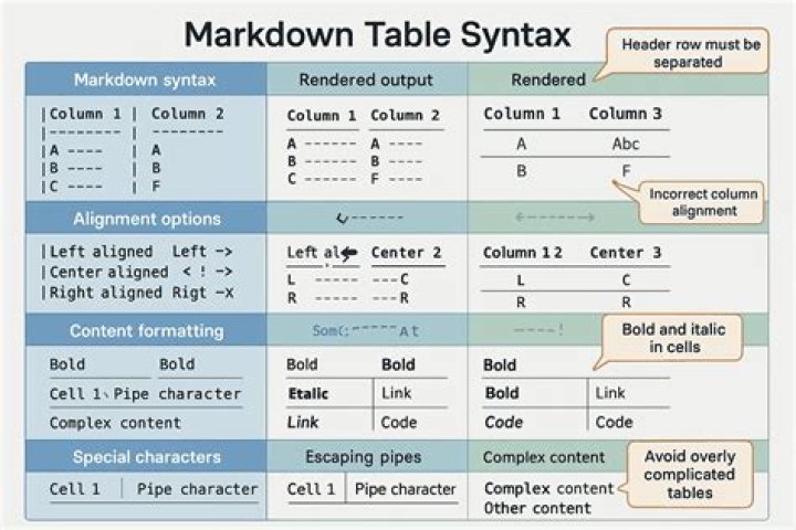 How to Create a Markdown Table
