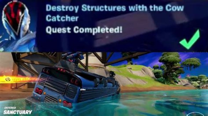 How to destroy structures with a Cow Catcher in Fortnite for this weekly challenge