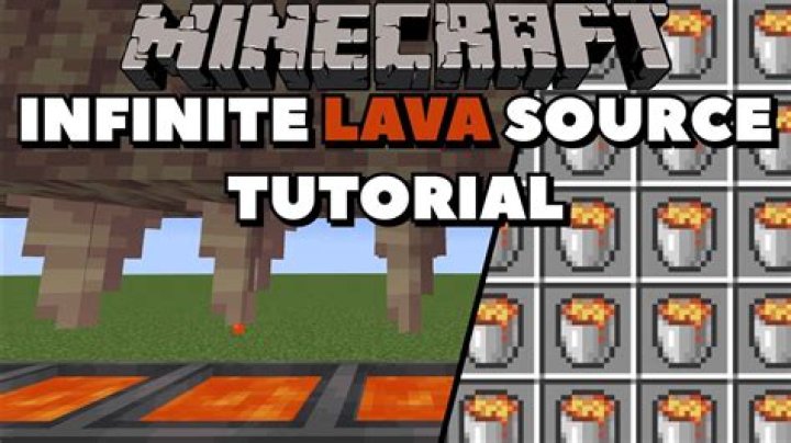 How to get infinite lava in Minecraft