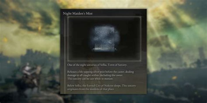 How to Get the Night Maiden's Mist Sorcery in Elden Ring