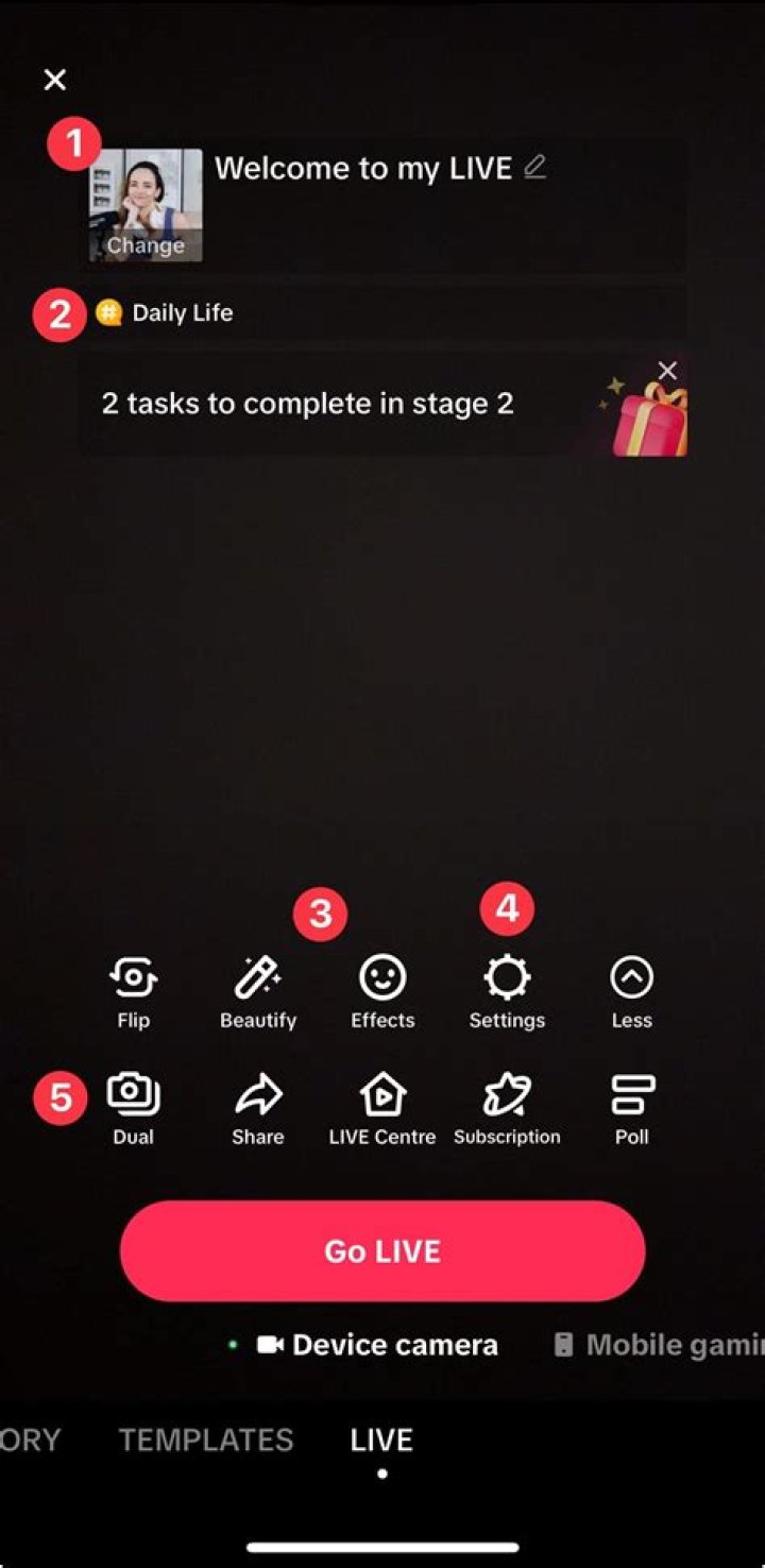 How to hide comments on TikTok live